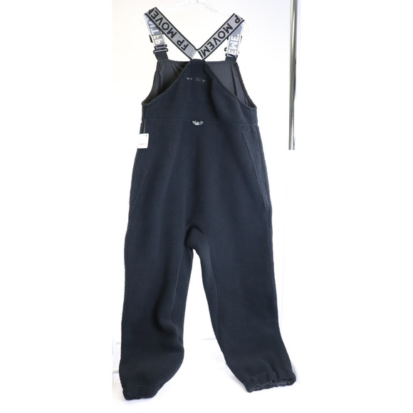 Free People, Hit The Slopes Salopette, Fleece Adjustable Straps Black Size L NWT - Picture 8 of 13